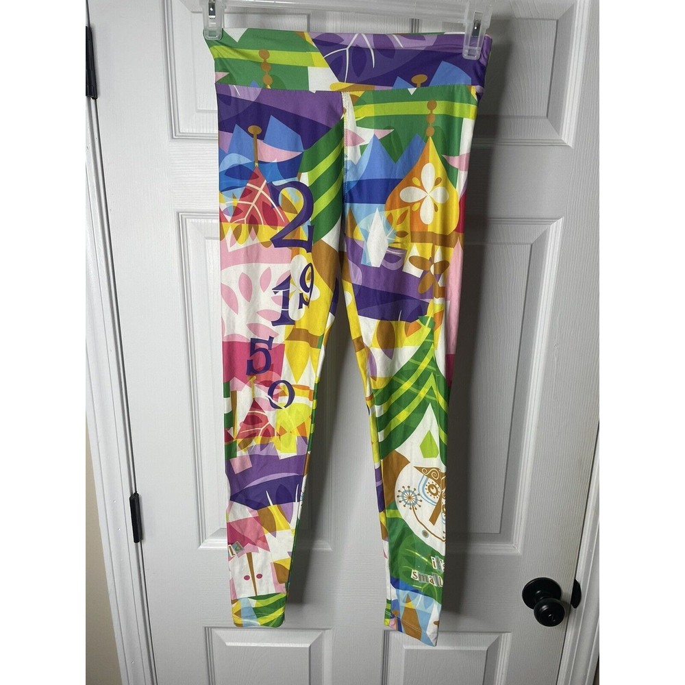 Disney Parks It's a Small World Womens Leggings Pants Size XS